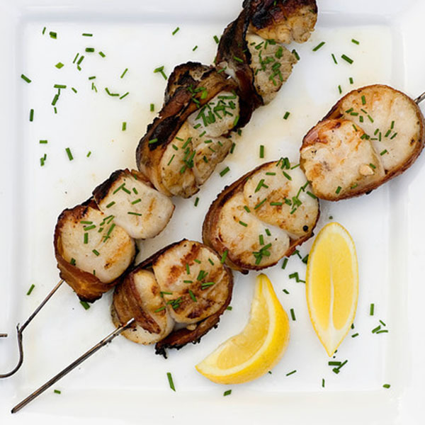 Grilled Bacon Scallops