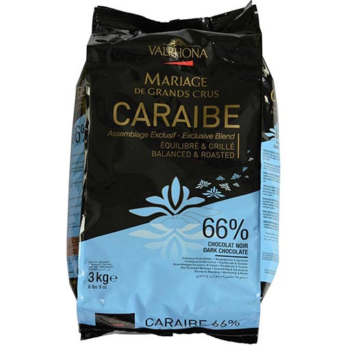 Valrhona Dark Chocolate - 66% Cacao - Caraibe Photo [2]