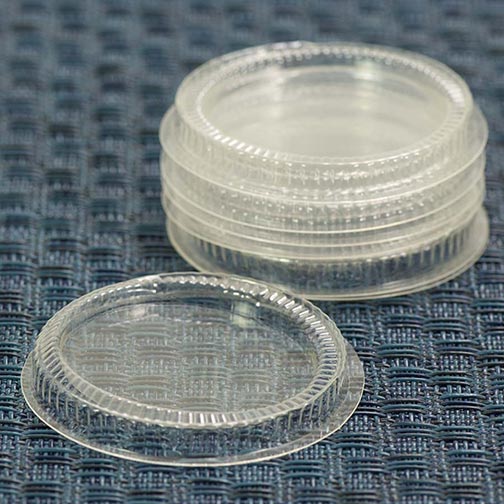 Transparent Cristal Clear Round Lid Photo [2]