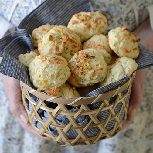 Cheddar and Zucchini Biscuits
