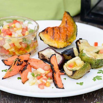 Veggies On The Grill With Pineapple Creole Sauce Recipe