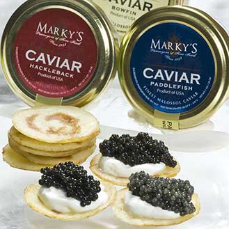 American Caviar Taster Set | Paddlefish | Hackleback | White Sturgeon