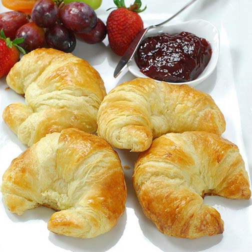 100% Butter French Croissants - 3.5 oz, Frozen, Unbaked Photo [1]