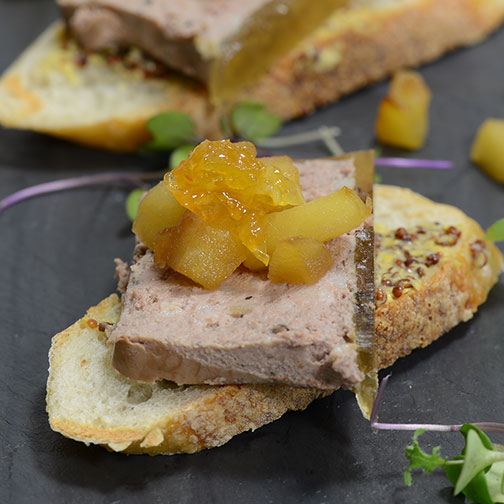 Country Pate with Apple Chutney Appetizer Toasts Recipe Photo [1]