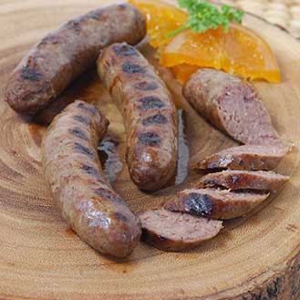 Bison Sausages With Chipotle Chilies