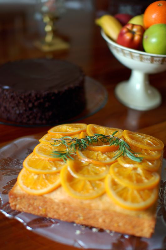 Rosemary Chocolate Olive Oil Cake