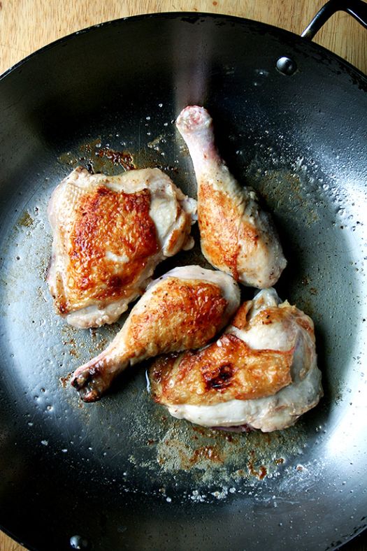 Braised Chicken in Sherry Vinegar Reduction