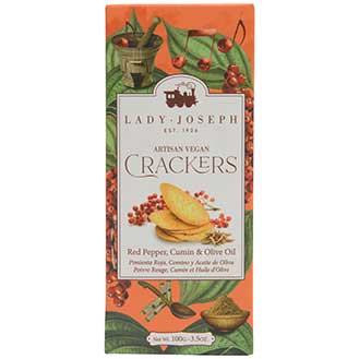 Artisan Vegan Crackers with Red Pepper, Cumin and Olive Oil Photo [2]