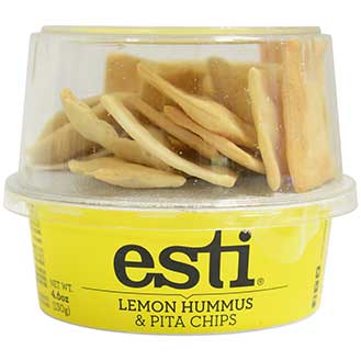 Greek Lemon Hummus with Pita Chips Photo [2]