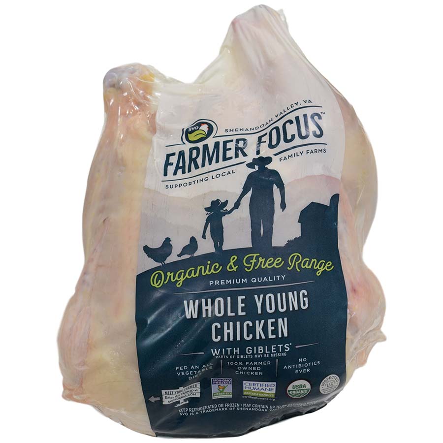 Organic Whole Young Chicken with Giblets