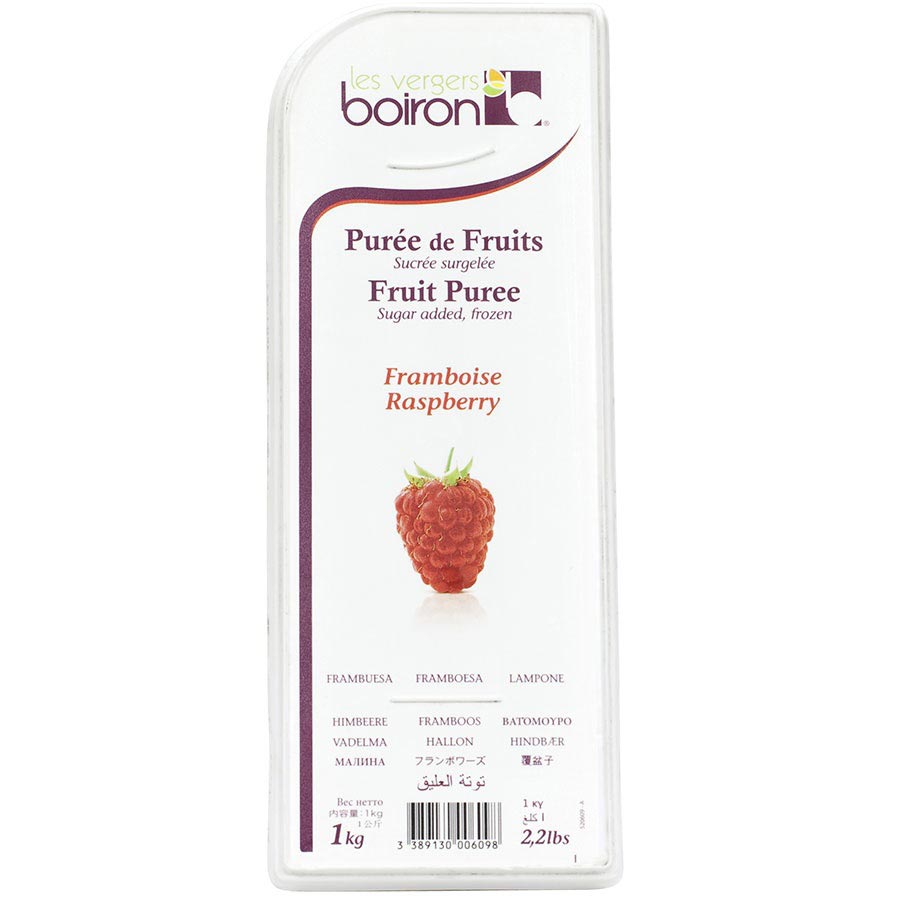 Boiron France frozen fruit puree RASPBERRY FRAMBOISE 1kg (preorder 2-3 work  days notice)
