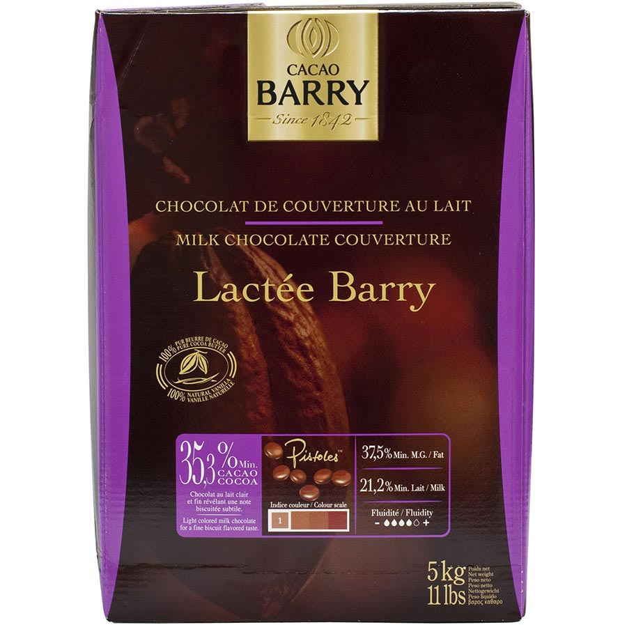 Cacao Barry Milk Chocolate - 36% Cacao - Lactee Barry