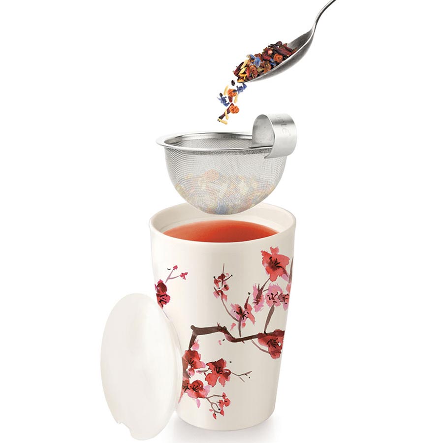 Cherry Blossom Kati Tea Infuser Mug