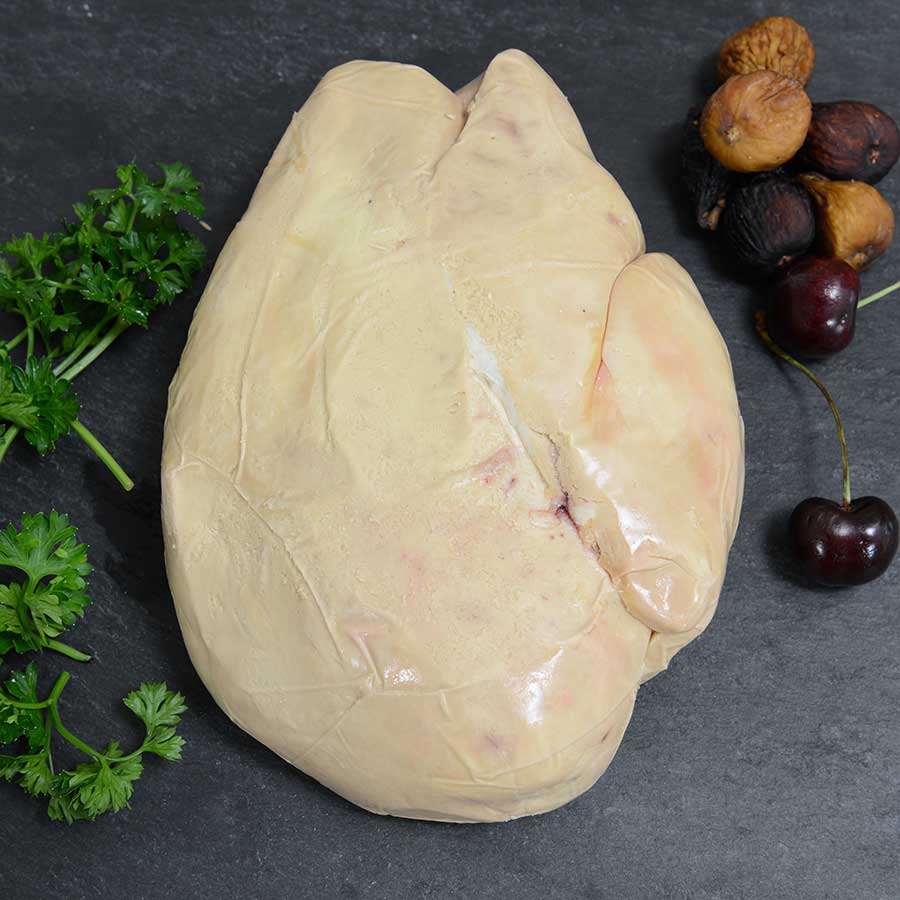 Whole Lobe of Fresh Duck Foie Gras - Deveined - Flash Frozen- Grade A