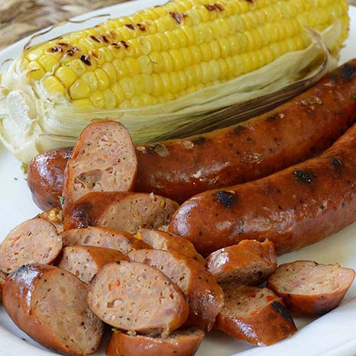 Smoked Andouille Crocodile Sausage Crocodile Meat for Sale