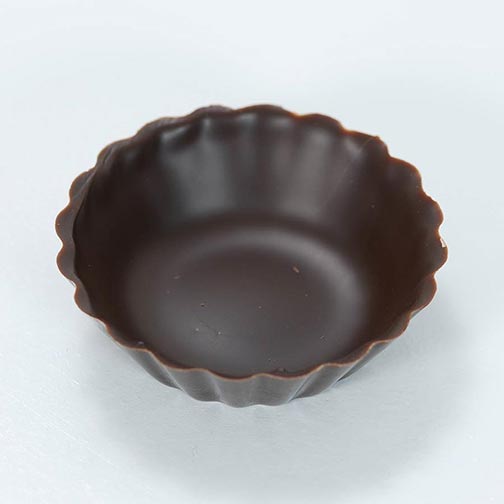 Dark Chocolate Mini Cup, Fluted - 1.8 Inch Photo [2]