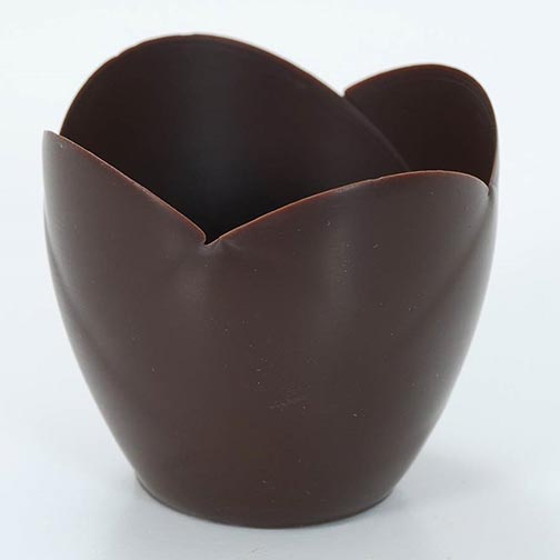 Dark Chocolate Tulip Cup - 3 Inch Photo [2]