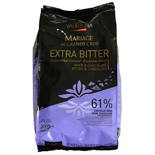 Valrhona Dark Chocolate Pistoles - 61%, Extra Bitter | Gourmet