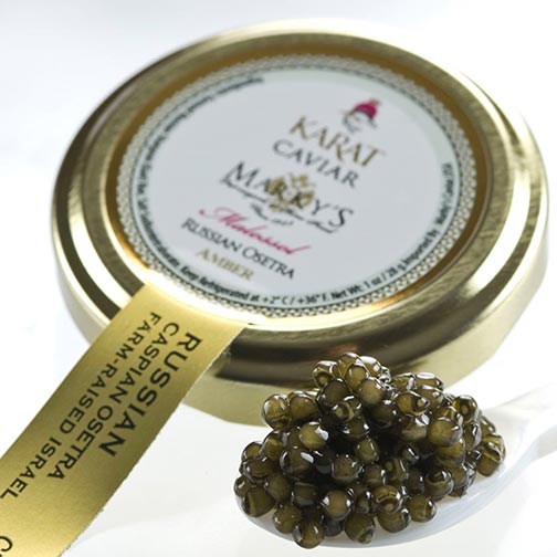 Osetra Karat Amber Caviar - Malossol, Farm Raised Photo [3]