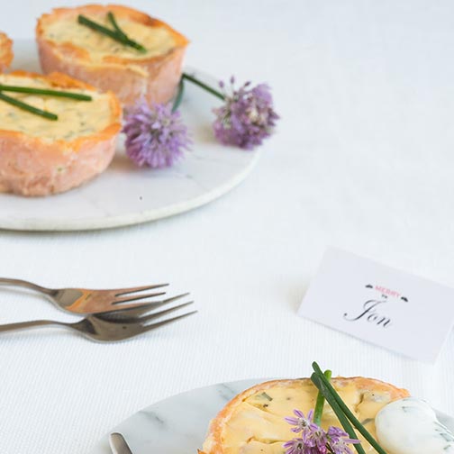 Smoked Salmon Mini Quiches Recipe Photo [4]