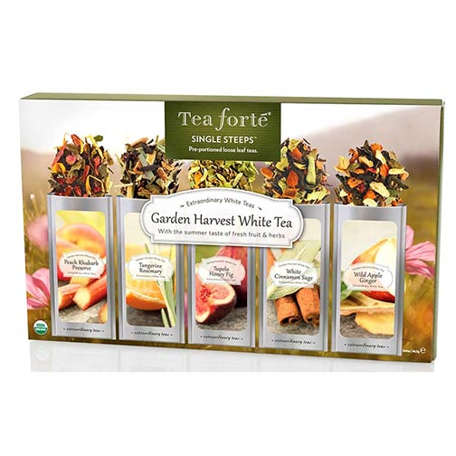 Tea Forte Garden Harvest White Tea Sampler Loose Leaf Tea Single Steeps Photo [3]