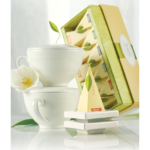 Four Teacups Sea Salt White/Blue Ceramic (Boxed Gift Set) Four Teacups Sea Salt White/Blue Ceramic (Boxed Gift Set)
