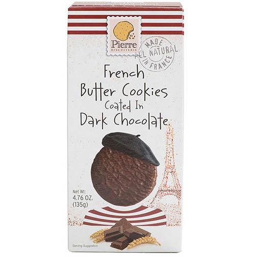 French Butter Cookies Coated in Dark Chocolate Photo [2]