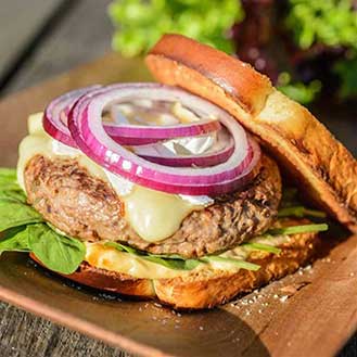 Lamb Burger With Brie And Spicy Sriracha Mayo Recipe