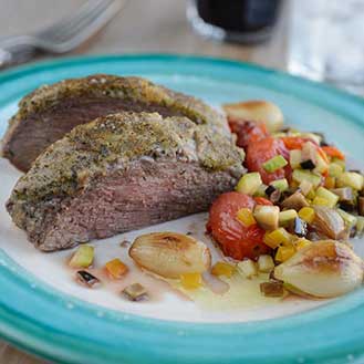 Top Sirloin Roast With Herb Crust Recipe