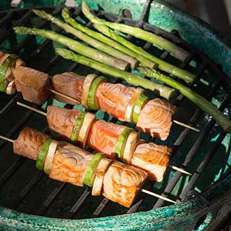 Grilled Salmon Kebabs Recipe