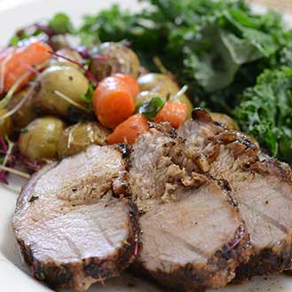 Balsamic and Red Wine Iberico Pork Loin with Potato Recipe