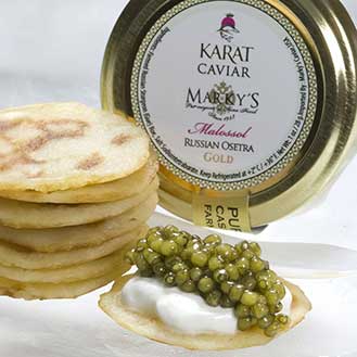 Osetra Karat Gold Caviar Gift Set  - Gourmet Food Store