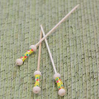 Bamboo Pearl Skewers - 4.7 Inch