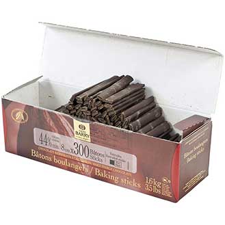 Cacao Barry Bittersweet Chocolate Baking Sticks - 44% Cacao