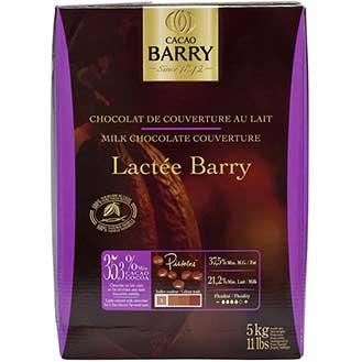 Cacao Barry Milk Chocolate - 35.3% Cacao - Lactee Barry