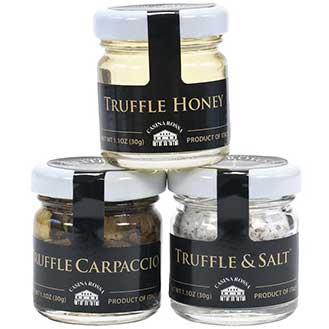 Truffle Trio: Truffle Salt, Truffle Carpaccio, Truffle Honey