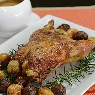 French Cuisine At Home: Roast Duck With New Potatoes Recipe