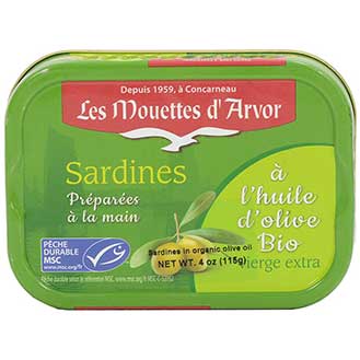 French Sardines in Organic Olive Oil