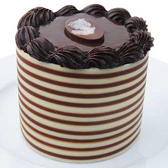 Chocolate Ribbon Mousse Cake