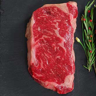 Wagyu Beef New York Strip Steak MS6 - Whole, PRE-ORDER