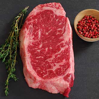 Wagyu Beef New York Strip Steak MS8 - Whole | Gourmet Food Store