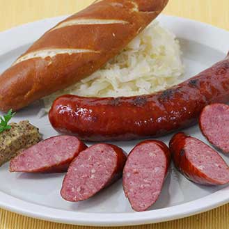 Hickory Smoked Wild Boar Bratwursts