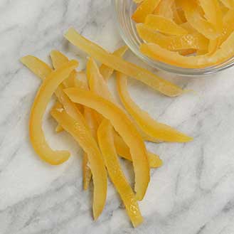 Candied Orange Peels, Glazed