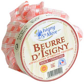 Beurre d'Isigny Butter In A Basket Extra Fin, Unsalted