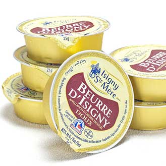 Unsalted Isigny Butter in Ceramic Container