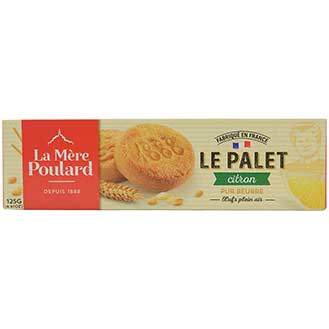 Les Palets Au Citron de la Mere Poulard Lemon Shortbread Cookies
