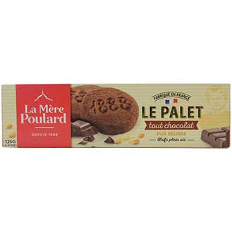 Les Palets Tout Chocolat de la Mere Poulard Chocolate Shortbread Cookies