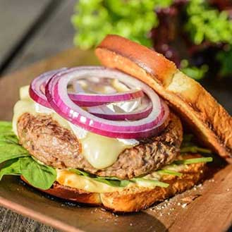 Labor Day Recipe: Lamb Burger With Brie & Spicy Sriracha Mayo