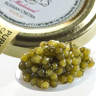 Osetra Karat Gold Russian Caviar - Malossol, Farm Raised