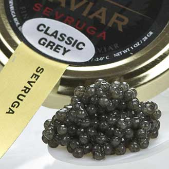 Sevruga Classic Grey Caviar - Malossol, Farm Raised